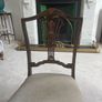 Pair Edwardian period carved mahogany low nursing chairs Image 5