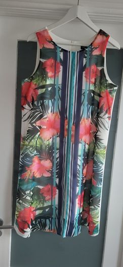 The Collection Debenhams white with floral overlay dress Sz 14