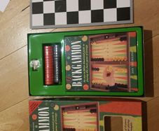 Backgammon board game and book