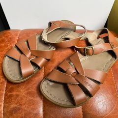 Tan salt-water sandals