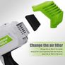 Paint Sprayer, HVLP Electric Spray Gun (800ml/3 Metal Nozzles/3 Patterns), Easy Spraying and Cleaning, for Home Interior and Exterior Walls, Ceiling, Cabinet, Fence, Chair Image 2