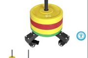 Olympic Bumper Plate Storage - Trolley