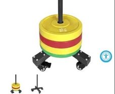 Olympic Bumper Plate Storage - Trolley