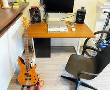 desk + chair + cabinet
