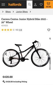 Bicycle Carrera 25 x13