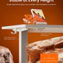 Electric Standing Desk Height Adjustable 120 x 60cm, Sit Stand Desk with 4 Memory Smart Pannel for Home Office with Splice Board Image 5