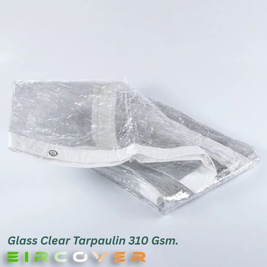 Glass Clear Tarpaulin 2m x 2.4m (7' - 8') 310 gsm