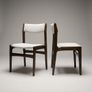 Set of 4 Mid-Century Danish Stained Oak Dining Chairs attributed to Erik Buch. Image 3