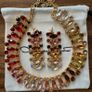 Oscar de la Renta Rainbow Crystal Necklace & Earrings Set Image 2