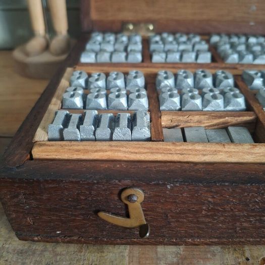 Vintage Letterpress Stamping Block Set