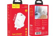 Hoco DC90 King Single Port QC3.0 Charger 18W White