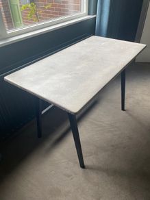 Large Desk - Industrial Style Distressed Concrete