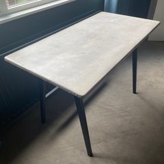 Large Desk - Industrial Style Distressed Concrete