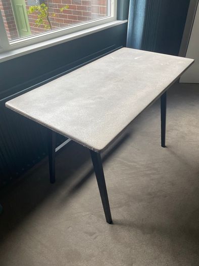 Large Desk - Industrial Style Distressed Concrete