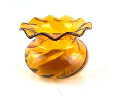 Vintage Amber glass bowl