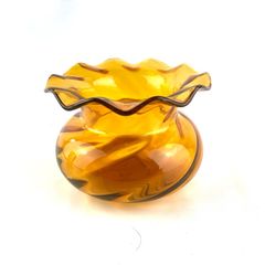 Vintage Amber glass bowl