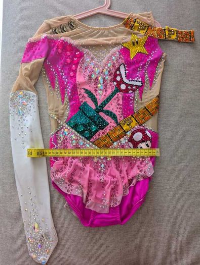 Super Mario rhythmic gymnastics leotard