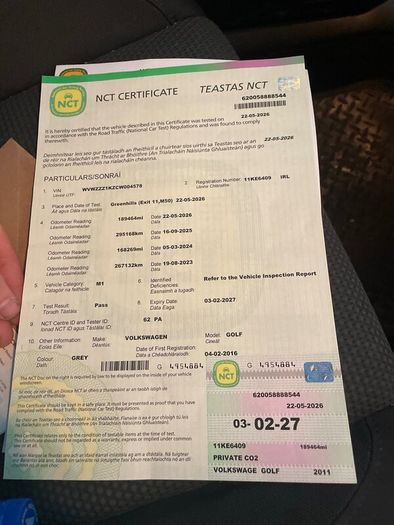 2011 Auto golf tdi Fresh nct 02/27 tax 06/26