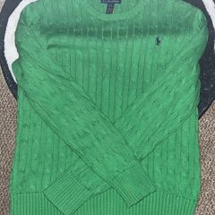 Polo Ralph Lauren Kids Cable-Knit Cotton Jumper Kids 10-12 Yrs Lime