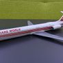 Trans World Airline 1:200 scale model airplane, MD-80 aircraft, Wings of Pride livery, made by Wooster Image 5