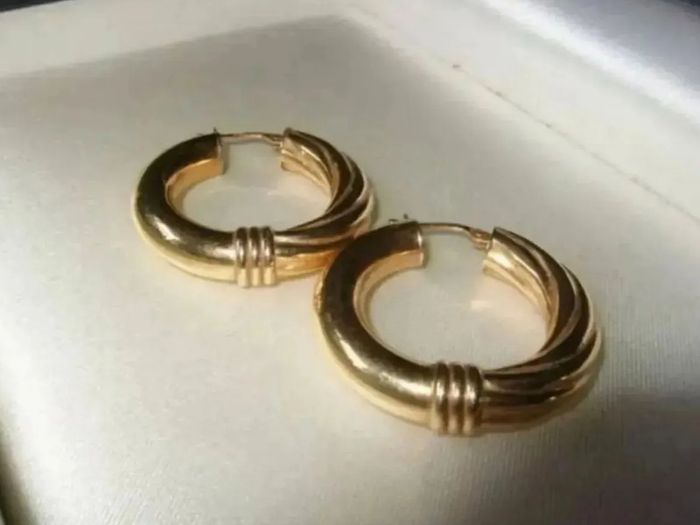 Vintage Hallmarked 9ct Gold Hoops
