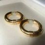Vintage Hallmarked 9ct Gold Hoops Image 7