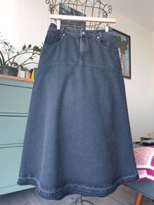 Ba&sh Denim Skirt Size Uk 8