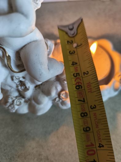 Set Of  2  Cupid Candle Night Lite Holders