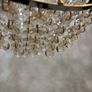 Ceiling Light pendant - Silver with glass beads Image 4