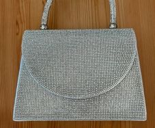 Handbagmoom Silver Crystal Occasion Bag