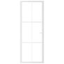 Interior Door 102.5x201.5 cm White ESG Glass and Aluminium Image 3