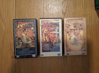 Indiana Jones Vhs Setof 3 CIC Video