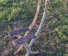 Victorian cast iron bench ends