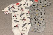 Snoopy baby vests 0-3 months