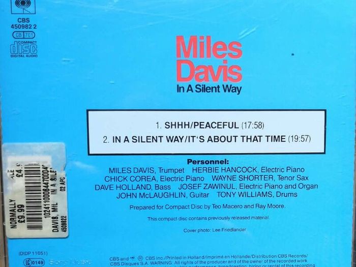 Miles Davis - In A Silent Way CD