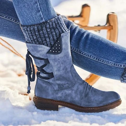 navy boots size uk 2 worn once