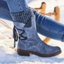 navy boots size uk 2 worn once Image 2