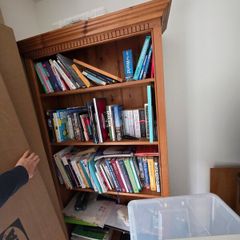 Solid wood bookshelf