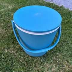 Outdoor drink chiller and seat