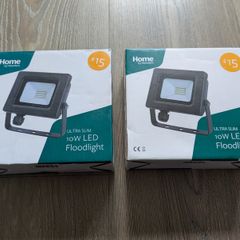 Ultra Slim 10W LED Floodlights (x2)