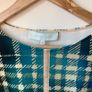 Caroline Kilkenny Luxury Printed Plaid Long Sleeve Top - Size 10 Image 3
