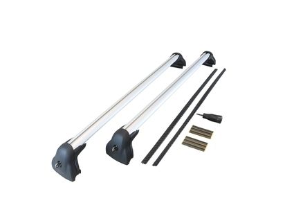 Original ford roof cross bars .aluminium .lockable  weight 4kg  max load capacity 75kg .used on a 192 ford galaxy