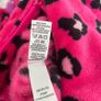 Girls Pink Leopard Print Fleece Onesie 13-14 Years Image 9