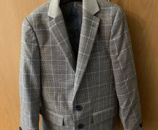 Boys Suit Jacket Waistcoat Handkerchief and Bow tie