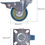 200KG Heavy Duty Castor Wheels for Trolleys & Furniture Image 2