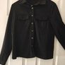 SHEIN Classy Solid Collared Button Up Flap Pocket Shirt,Long Sleeve Image 3