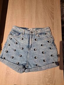 Denim Co. Mom embroidered denim shorts  age 13/14 164 cm Postage included