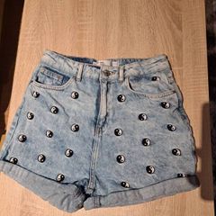 Denim Co. Mom embroidered denim shorts  age 13/14 164 cm Postage included