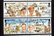 1994 Isle of Man 50th Anniversary of Operation "Overlord" D-day 1944-1994 Commemorative Stamps Mint Never Hinged (MNH)