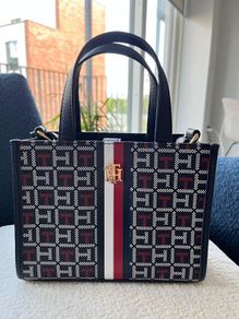 Tommy Hilfiger Monogram Crossbody Tote Bag